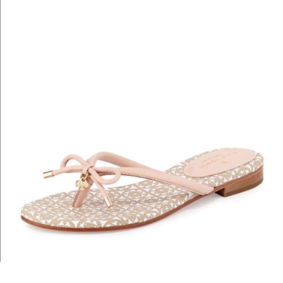 Kate Spade New York Mistic Bow Flip Flops Size 8.5 - Picture 1 of 7